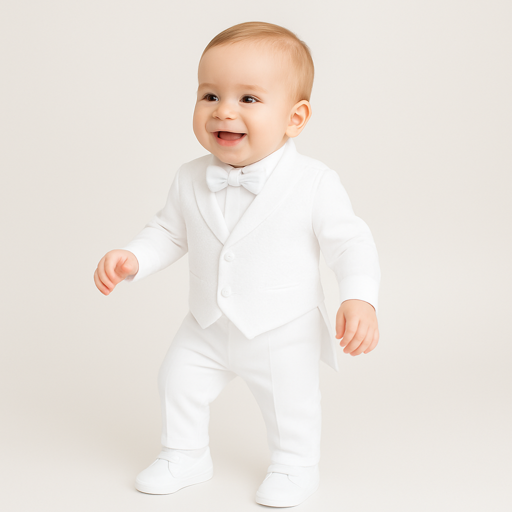 Archie's Penguin Tail Vest Set